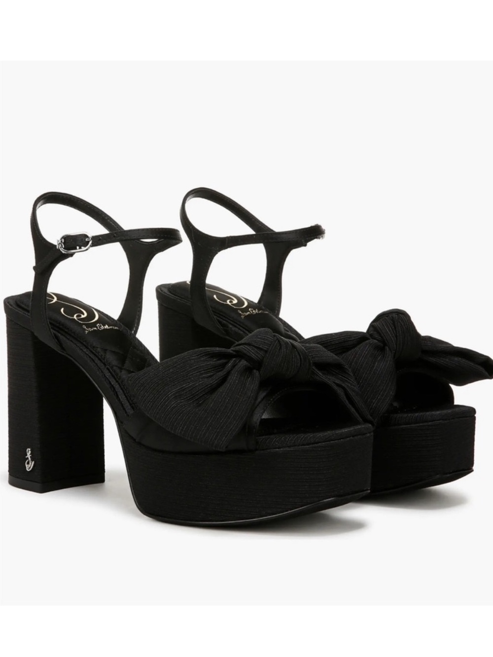 Sam Edelman Julieta Platform Heel Black with Bow
